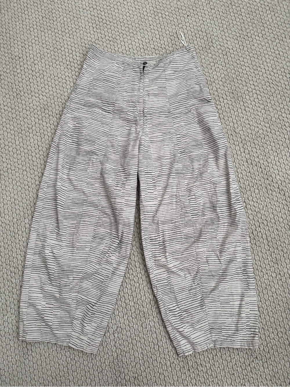 Matthildur - Grey striped wide leg pants